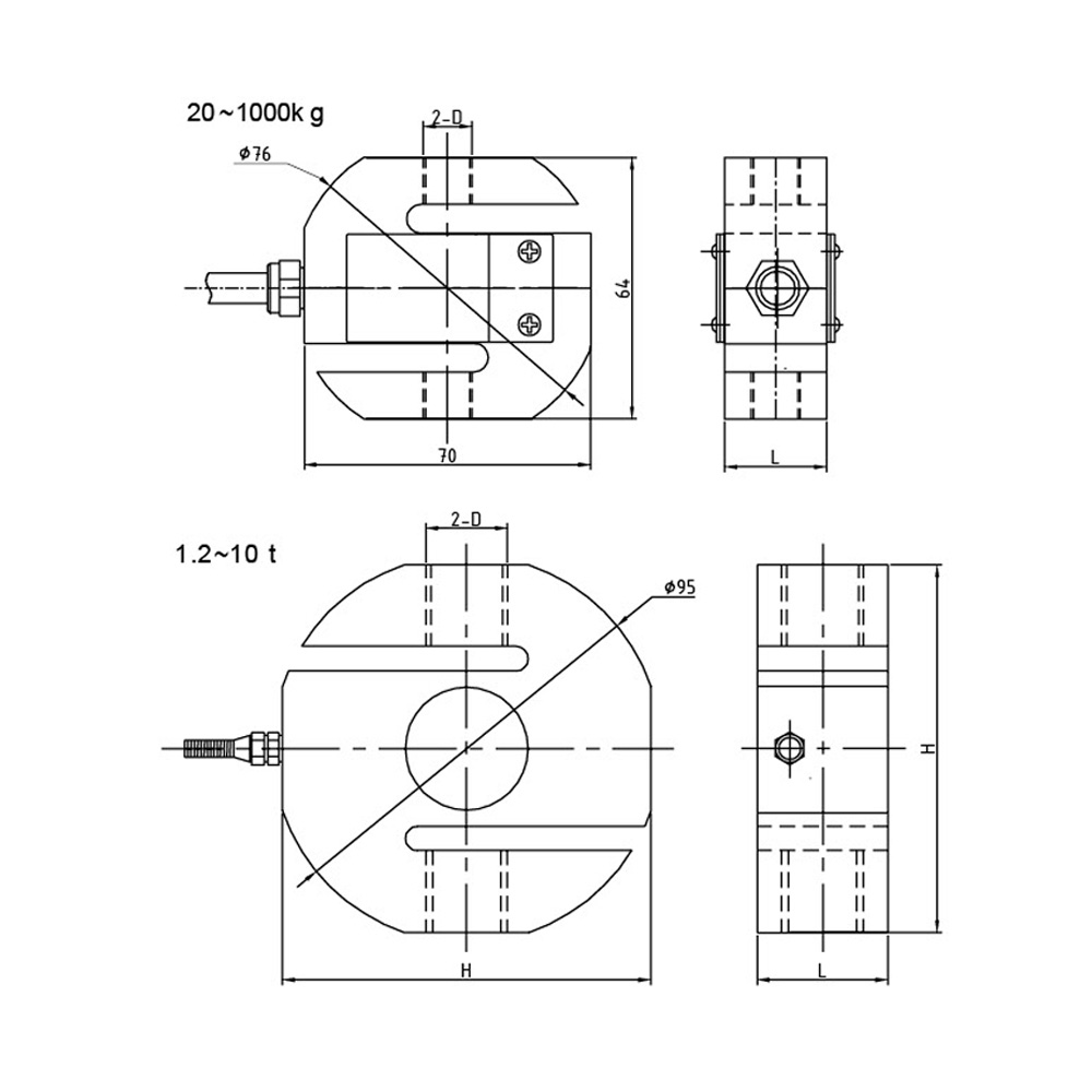 OS-301 Tension S type Load Cell 