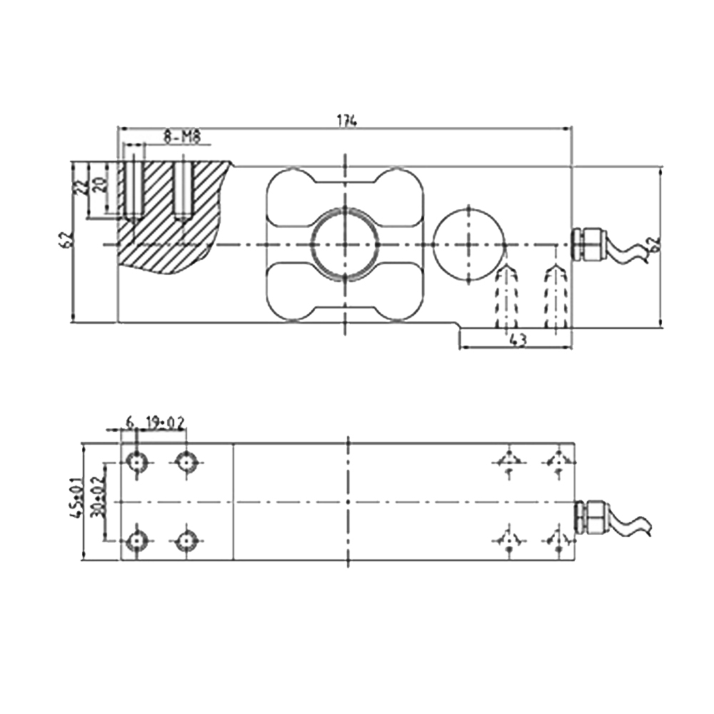 OS-602SS Single point Load Cell