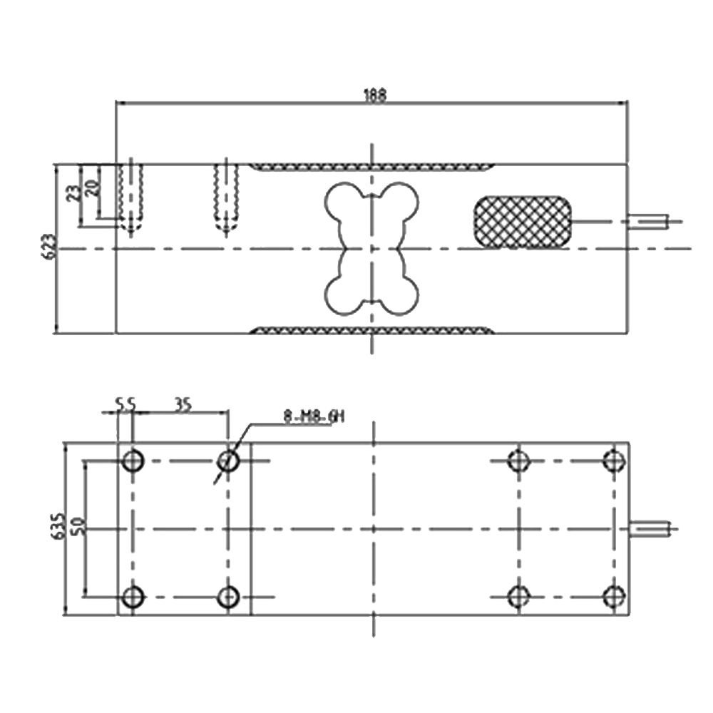 OS-607 Single Point Load Cell