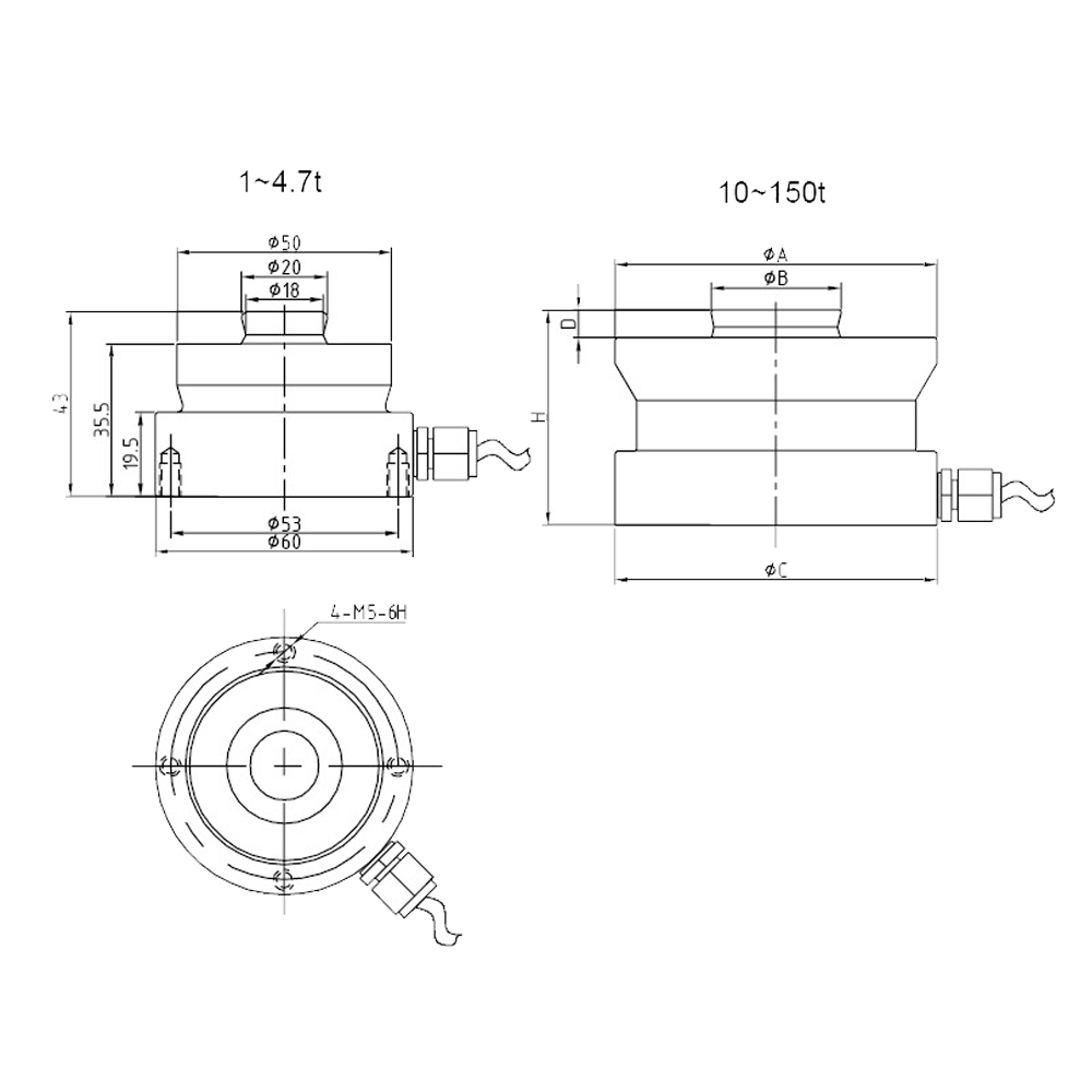 OS-201 Compression Load Cell