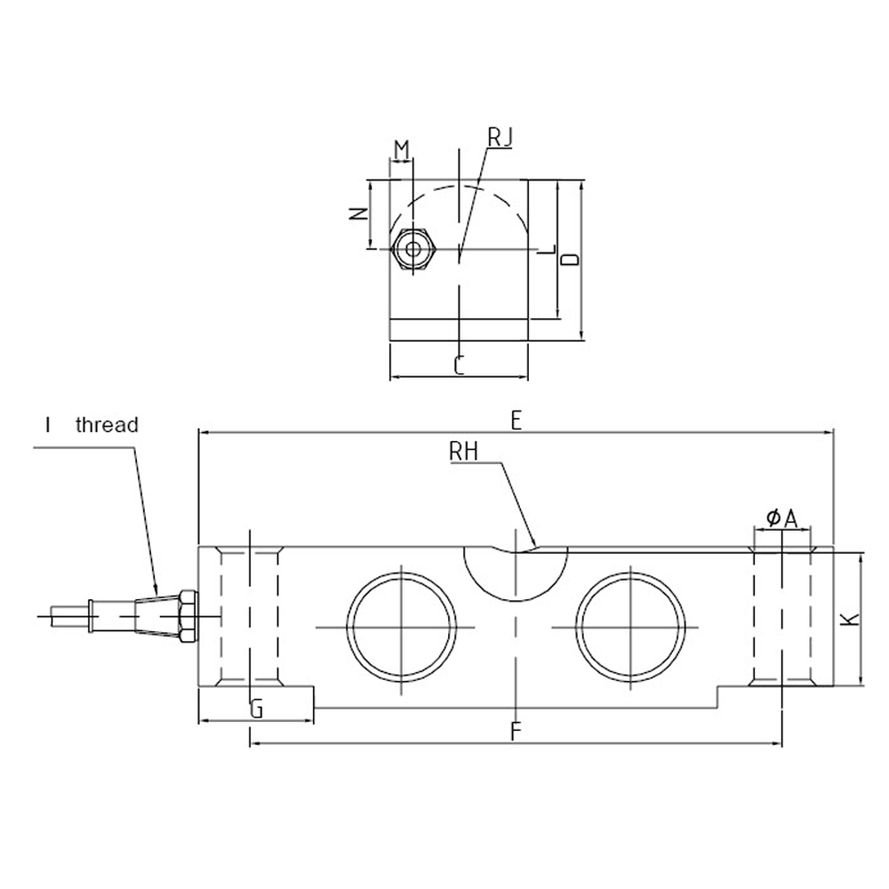 OS-402 Double End Shear Beam Load Cell